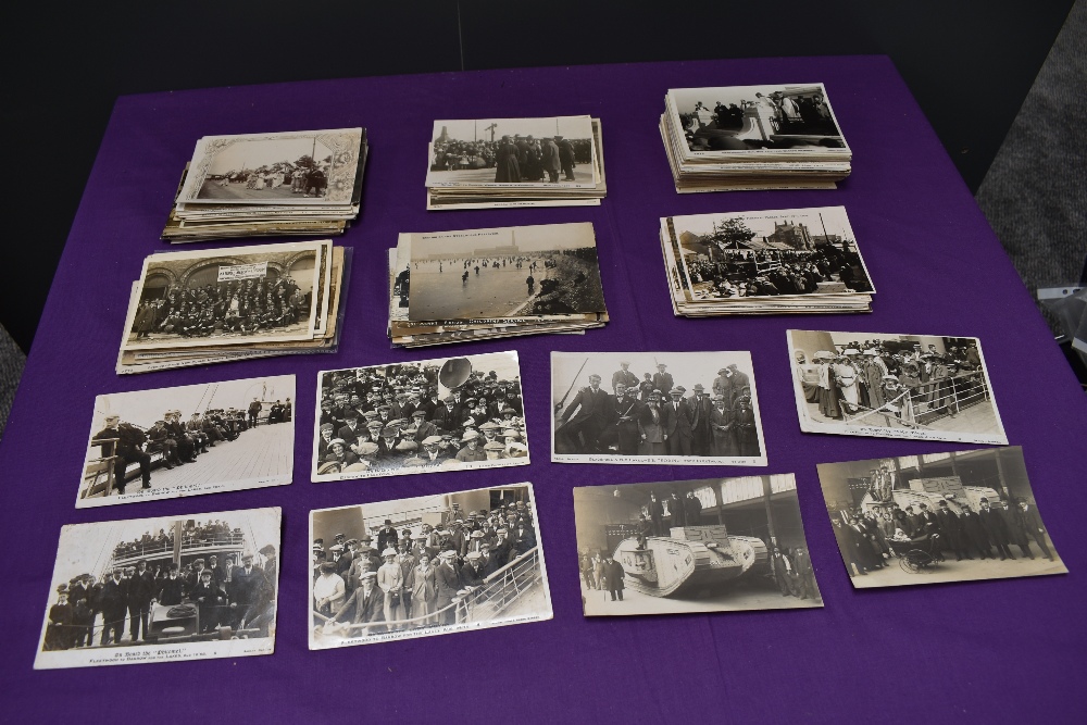 A collection of mainly Black & White Vintage Photograph Postcards of Barrow and surrounding area,