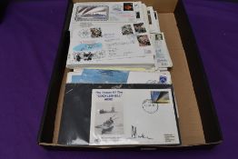 A collection of over 100 RAF and similar First Day Covers, most bearing signatures, mainly 1980's,