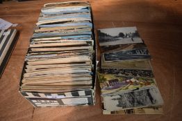 A GB & World Vintage Postcard Collection, black & white, colour and real photo's seen, several