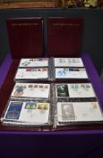 Three albums of Royal Mail First Day Covers, 1986 to 2007, with Philatelic Bureau Cancellations,