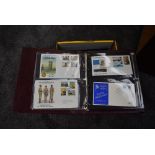 A box of First Day Cover Albums, GB, Channel Islands & Isle of Man
