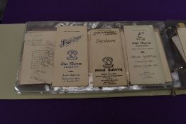 An album containing approx 100 early 20th century Dance/Ball Cards/Programmes, Northern Counties