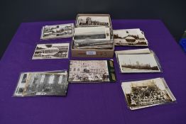 A collection of approx 180 vintage Postcards of Barrow, mixed interest including Town Hall, Laying