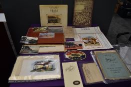 A collection of Ephemera and miscellanaous including Sian and Singapore Postcard Books, Tucks