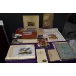 A collection of Ephemera and miscellanaous including Sian and Singapore Postcard Books, Tucks