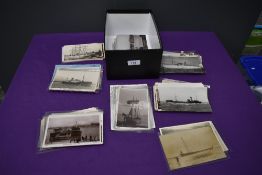 A collection of approx 160 vintage Nautical Postcards, mainly real photo cards, including Sailing