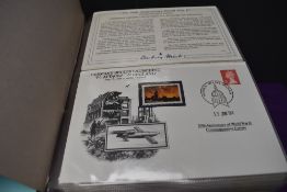 Three albums of Danbury Mint The 50th Anniversary of World War 2 Commemorative Covers Collection,