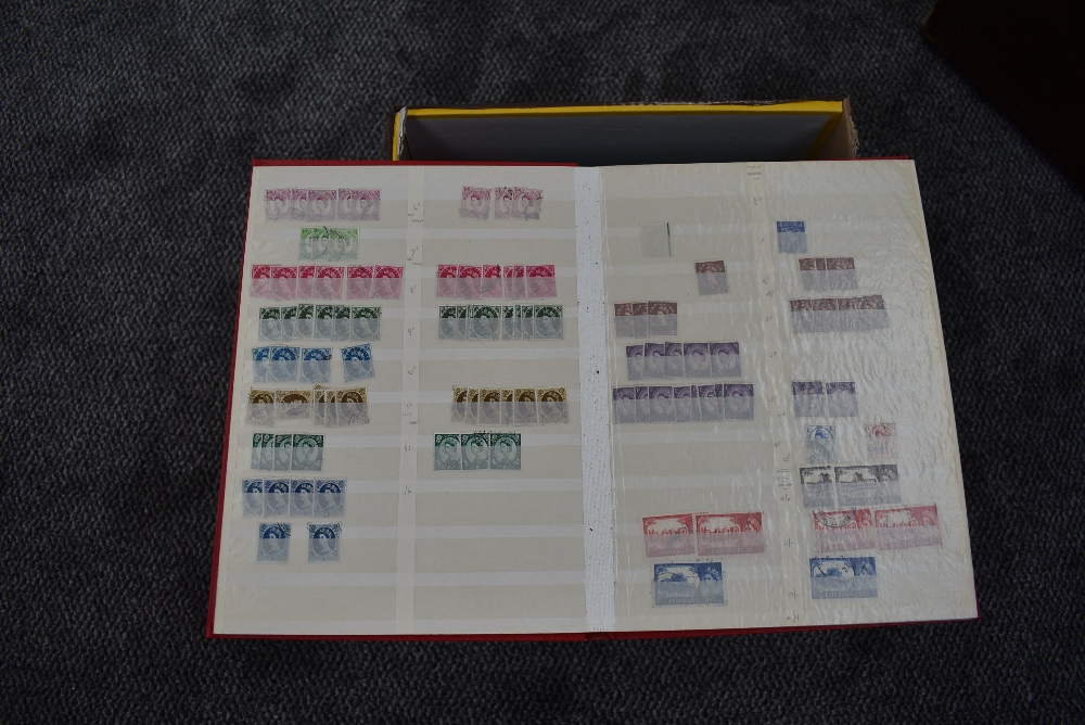 A box of GB used Stamps in 12 albums