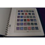 Two Lindner GB Stamp Albums containing Queen Elizabeth II Mint Machin Definitives and Regional
