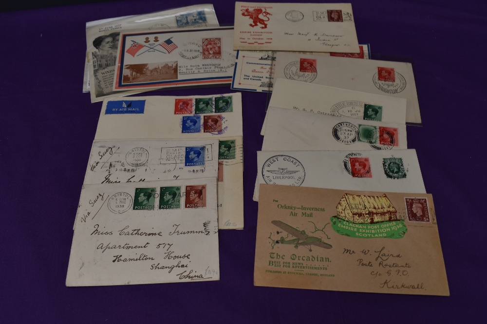 A small collection of mainly Edward VIII and George VI Covers including two Edward VIII Wedding Day,