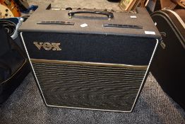 A vintage VOX AC15 valve amplifier , blue celestion speaker, serial number 4442M