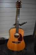 An early 1990s Luthier made acoustic guitar, by David Stubbs, being number 3. David (of Grange