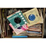 A large box of 200 7' singles, various genres and styles - viewing recommended