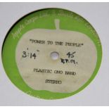 A test pressing of ' Power to People ' by John Lennon / Plastic Ono Band - super rare item and has