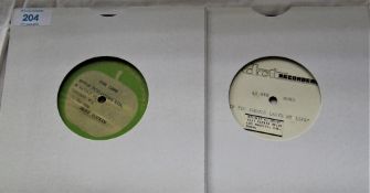 Two test pressings - one is Mary Hopkins on Apple -the other is unknown and sounds like early 1970's