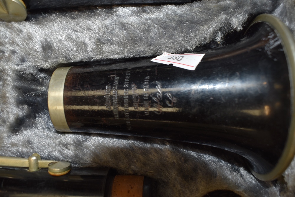 A vintage Clarinet, stamped Paris, in hard case - Image 2 of 2