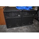 A pair of Electrovoice bass bins (S-181) and covers