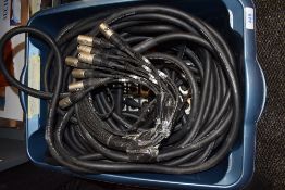 A box of multicore cables, stage or studio