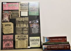A lot of Hawkwind related items - flyers - ticket stubs - signed poster and more on offer here