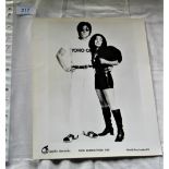 A John and Yoko official Apple records press photo 24cm by 20cm