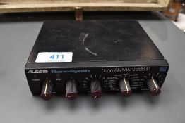 An Alesis Nano Synth, 64 voice multitimbral synthesizer module