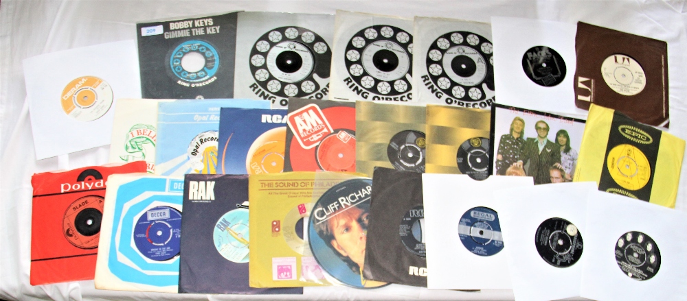 A lot of 24 seven inch singles - a real mixed bag with a few of these being on the Ring 'O Records