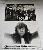 A lot of two photos - one movie still with Ringo Starr and Apple recording artist Chris Hodge