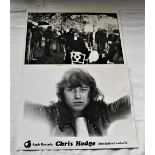 A lot of two photos - one movie still with Ringo Starr and Apple recording artist Chris Hodge