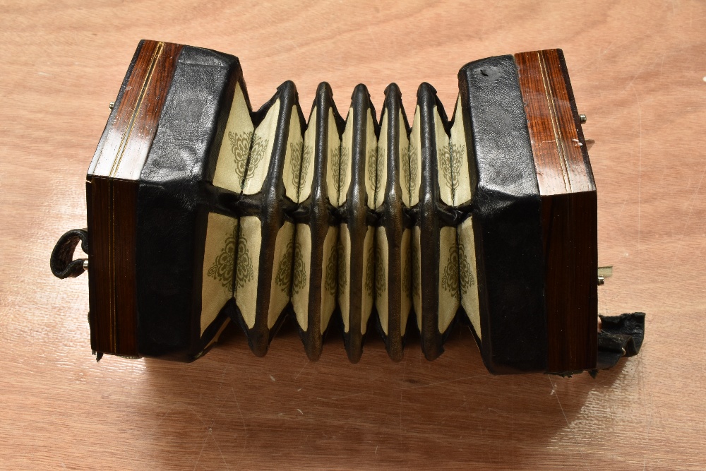 A Lachenal Concertina, 46 Button, Chrome end plate. Stamped Louis Lachenal/Dutch , serial number - Image 2 of 4