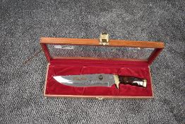 A Harley Davidson 20th Anniversary 1971-1991 Super Glide Buck Knife in case with cerificate