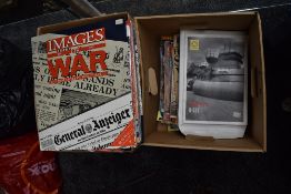 Two boxes of 1980's and later miscellaneous Military Magazines including Images of War etc