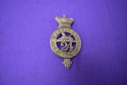 An Other Ranks 2nd Warwickshire Regiment 24th Foot Glengarry Badge