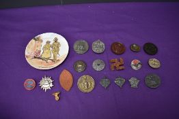 A collection of 1930's onwards German Tinnies & Badges including Reichsparteitag 1935, May Day 1 mai