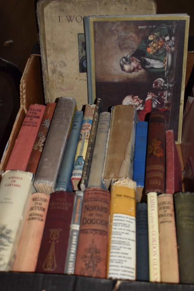 A selection of antique and later hard back books including the Annals of Cartmel