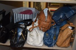 A selection of ladies hand bags and similar shoulder bags including tan leather
