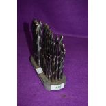 A set of machine workshop or wood workers drill bits by Dormer Drills