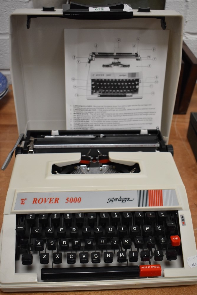 An office stationary Rover 5000 super deluxe typewriter