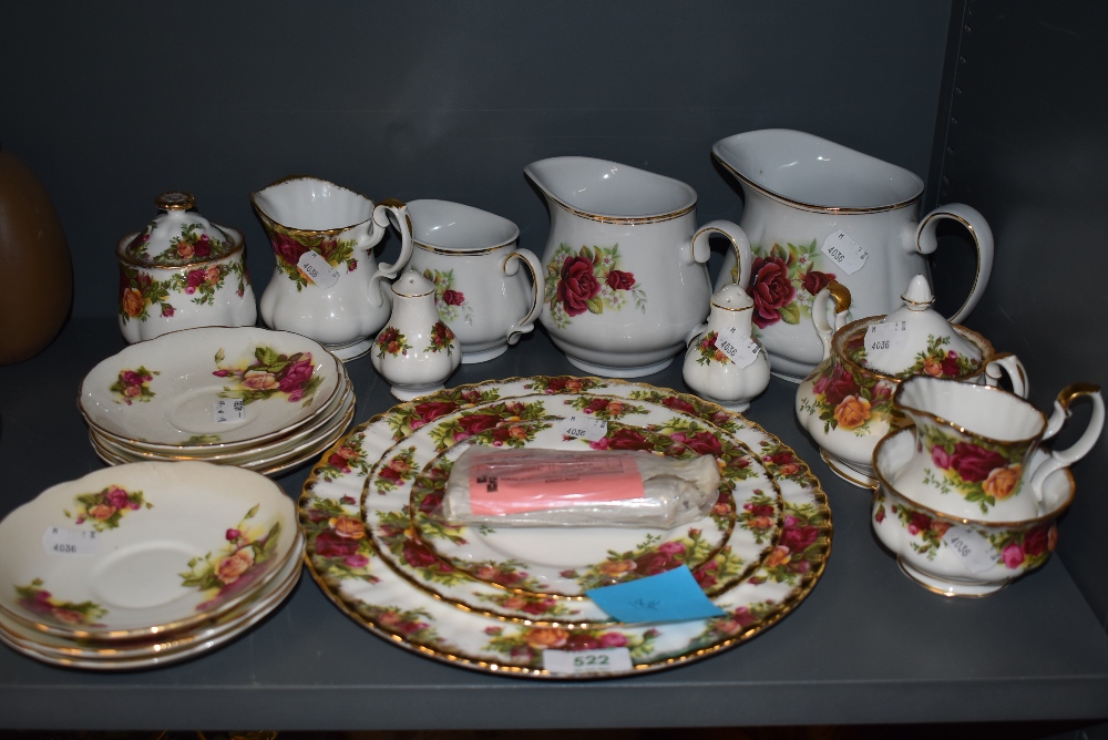 A selection of ceramics including Old Country Roses Royal Albert