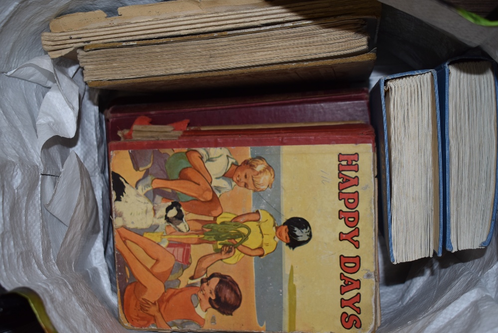 A collection of vintage books including The spiritual healer and childrens books.