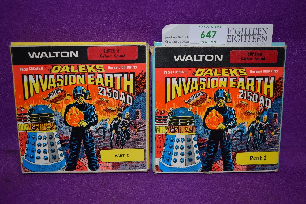 A Doctor Who related super eight mm colour sound film the Daleks Invasion Earth 2150AD