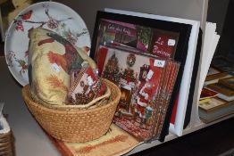 A selection of Chirstmas themed items including table mats