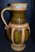 A large standing mid century floor vase or jug by West German pottery