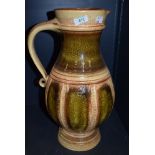 A large standing mid century floor vase or jug by West German pottery