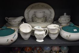 Two Denby tureens and a good amount of Royal Doulton 'Spring zephyr', plates,cups,bowls and more