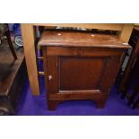 An early 20th Century bedside cabinet