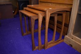 A G Plan teak nest of three tables