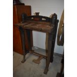 An industrial paper printers folding machine or press by Hampson Bettridge Belmont having cast
