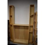 A selection of laminated storage units including base unit and two slim line