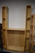 A selection of laminated storage units including base unit and two slim line