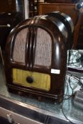 A 1930s Bakelite radio , understood to be a Philco 444